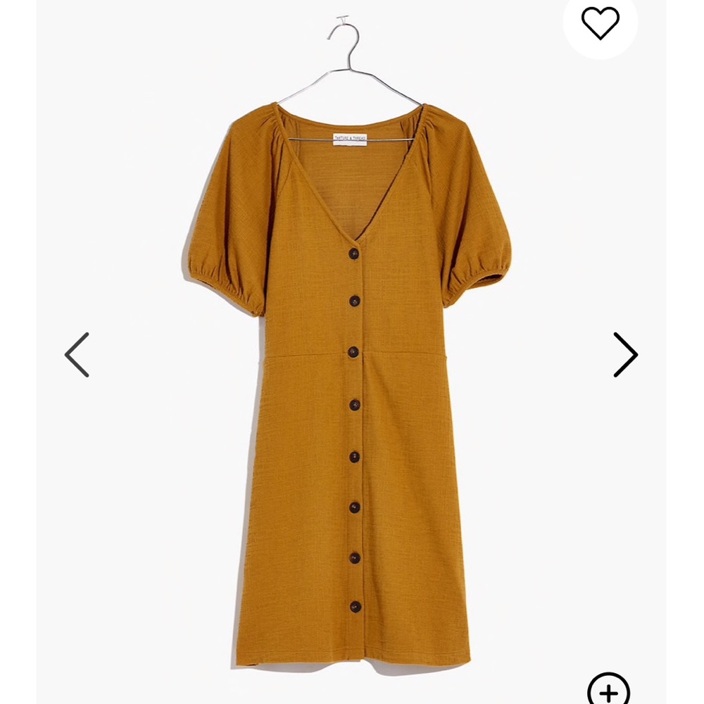 Madewell Texture & Thread Puff-Sleeve Dress